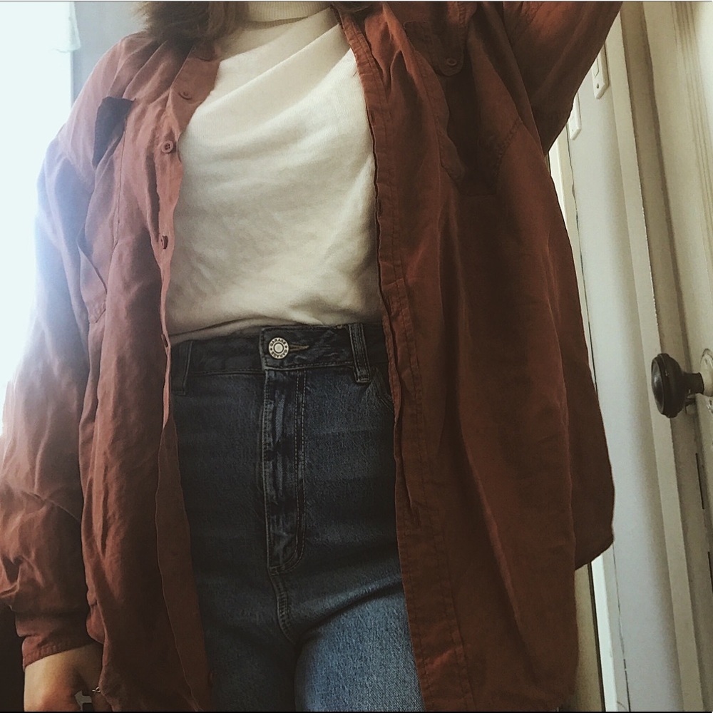 100% silk blouse